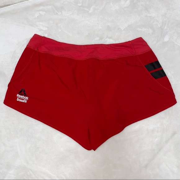 RED REEBOK ATHLETIC SHORTS - Picture 2 of 7